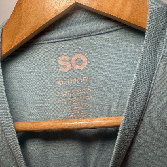 SO Blue Graphic Crop T-Shirt Short Sleeve - Picture 5 of 8